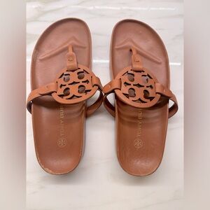 Tory Burch Miller Cloud Sandal Bourbon Miele size 6